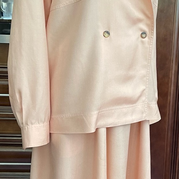 Eleanor P Brenner Women's Vintage 100% Silk Power Pink Jacket /Skirt 2 pc set - Picture 12 of 14